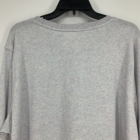 St. Johns Bay Sweatshirt Classic Gray Spacedye Pullover NWT - Picture 7 of 8